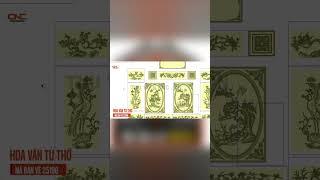Mã bản vẽ 25196. Thiết kế cnc hoa văn tủ thờ file jdpaint | Thuviencnc.vn #shorts
