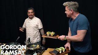 Gordon Ramsay Cooks Breakfast Tacos with Aarón Sanchez | Scrambled