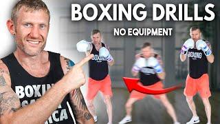 4 Boxing Drills NO EQUIPMENT at home training