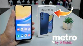 SAMSUNG GALAXY A15 5G UNBOXING & REVIEW For metro by t-mobile USA Version