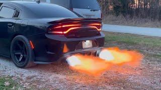 Hot Licks Flame Exhaust Kit on 2017 Charger Scat Pack