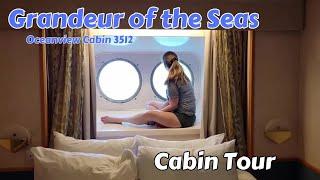 Grandeur of the Seas Oceanview Cabin Tour