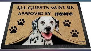 BAGEYOU All Guests Must be Approved Doormat with My Love Dog English Springer review