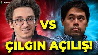 Bütün Taşların Boşta Olduğu Açılışa Girdiler! Nakamura VS Caruana