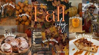 The Ultimate Fall Vlog ️: Baking, Fall Drinks, Forest Walks, Thrifting, Halloween Inspo and more