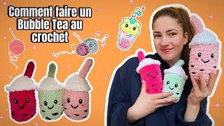 Tuto facile Bubble Teaau crochet  pour débutant 🫶