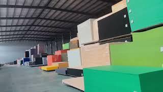 PET sound-absorbing board warehouse display.