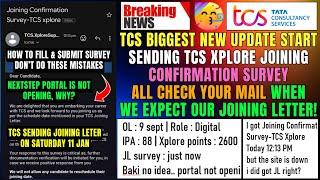 TCS JOINING CONFIRMATION SURVEY MAIL UPDATE | HOW TO FILL | WHEN WE EXPECT JOINING LETTER MAIL & DOJ