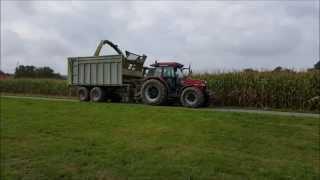 Maishäckseln 2015 mit Claas Jaguar 890 und Claas Arion 650, Case Maxxtrac 5150, Case Maxxum 110,Same