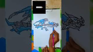 #blue #film #dragon #AK #drawing #free #fire #anime