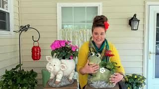 Marigold Indoor/Outdoor Animal Planter on QVC