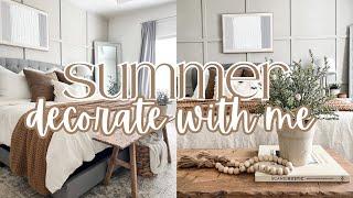 SPRING INTO SUMMER DECORATE WITH ME 2023 | Primary bedroom decor ideas