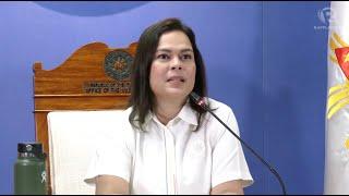 VP Sara Duterte holds press conference