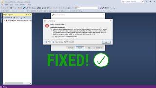 Cannot Connect to SQL SERVER   Network related Error or Instance specific Error Fixed!