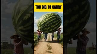 Farmers carry the BIGGEST watermelon ever found.