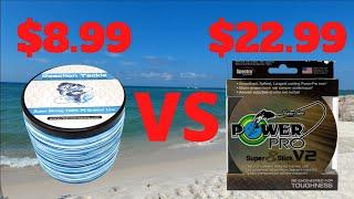 CHEAP vs EXPENSIVE Braided Fishing Line  [SURPRISING RESULTS]