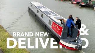 LAUNCH DAY - A brand new Bespoke Narrowboat delivered to Moorings.