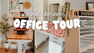 Small Business Office Tour | Organization, Decor, Packing Station, Photo Booth | T-Shirt Business