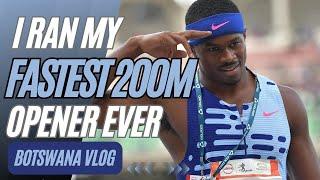 I Ran my FASTEST 200m Opener Ever  || Botswana VLOG   || Aaron Kingsley Brown