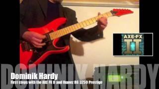 Dominik Hardy on Axe FX II and brand new Ibanez RG 3250 Prestige