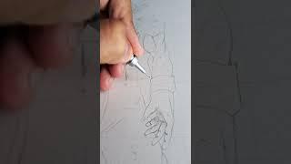 Goku ultra instinct #art #charcoaldrawing #viralvideo #drawing #dbz#sololeveling #shorts