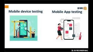 Our Employee giving brief idea about Mobile Testing | QO-BOX