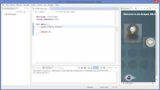 C++ Programming Tutorial : First C++ Program with Eclipse