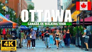 Ottawa Canada Saturday Walking Tour 2024 in 4K UHD (HDR) 60 fps