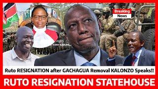 Ruto Kwisha‼️RUTO RESIGNATION from STATEHOUSE after GACHAGUA impeach KALONZO scares RUTO warning