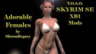 Skyrim Mods XB1 Adorable Females by Shroudlegacy HD Beautifull Sexy Gilrly TOSO