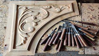 Amazing art wood hand carving  || Technical production skills