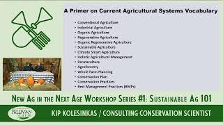 Sustainable Ag 101 Workshop #1