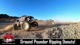 Total Dirt Destruction! Redcat Racing Ground Pounder Ripping Donuts In The Dirt & Rocks