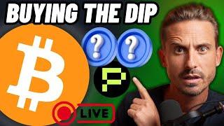 BITCOIN DROPS, LIVE TRADING! (Altcoin picks)