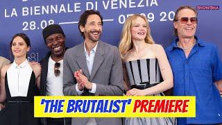 Adrien Brody, Felicity Jones & Guy Pearce Steal The Show At ‘The Brutalist’ Premiere In Venice| N18G