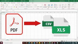 Extracting Data from a PDF file into Excel for Analysis