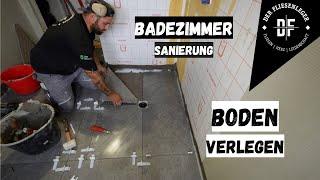 Badezimmer Sanierung - BODEN VERLEGEN