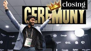 Gukesh is the 18th World Chess Champion | Closing Ceremony FIDE World Championship 2024 | LIVE