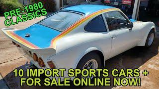 IMPORT SPORTS CARS++ SUNDAY! Classic Cars For Sale Online for Under $15,000 - Links to the Ads Below