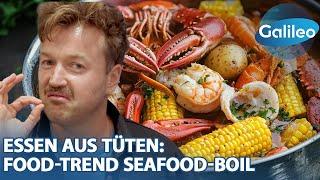 Lecker, ungewöhnlich, authentisch - Seafood-Boil: Hummer, Garnelen & Co. direkt aus der Tüte