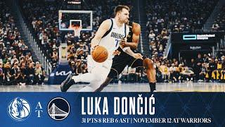 Luka Dončić (31 Points) Highlights vs. Warriors | November 12, 2024