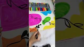 #bohoart #easyartidea #domsbrushpens #brushpens #relaxing #satisfying #colormixing #viralvideos #art