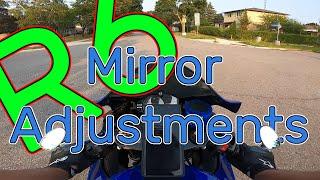 Yamaha R6 - Bar End Mirror Adjustments!