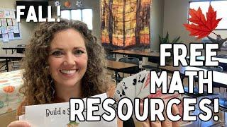 Middle School Math October | Free Math Resources for Fall