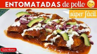 Entomatadas de pollo | Cocina de Addy