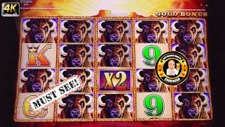 Massive Jackpot Hand Pay on Buffalo Gold