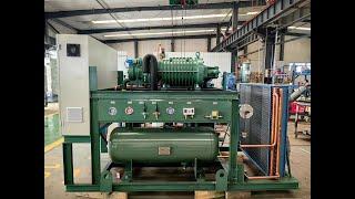 70hp Bitzer Screw Compressor Rack unit with Bitzer compressor HSN7461-70-40p