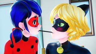 【MMD Miraculous】Pocky? (Ladybug×Chat Noir)【60fps】