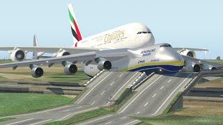 Incredible Takeoff: Antonov Transporting Emirates Airbus A380