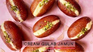 Malai Gulab Jamun Recipe | Cream Gulab Jamun | Diwali Recipes | Diwali Sweets Recipes | Easy Recipes